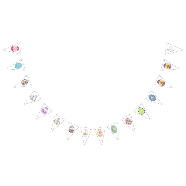 Påsk Party äggbanderoll Vimplar (Alla)