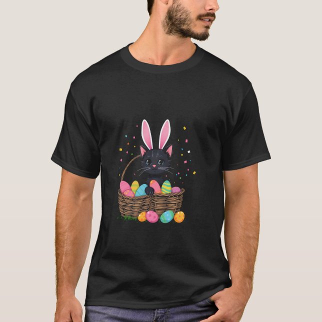 Påsk påsk katt t shirt (Framsida)