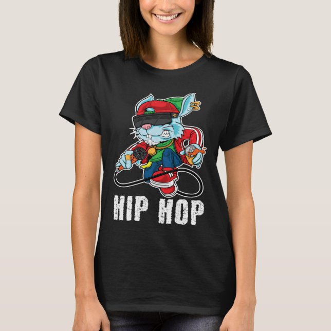 Påsk påsk påskharen i hiphop t shirt (Framsida)