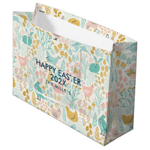 Påsk pastel färg-symboler sömlösa mönster