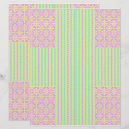 Påsk Pastellkors 2-sidigt Scrapbookpapper