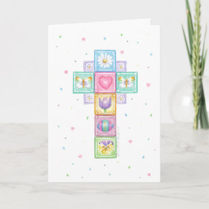 Påsk Patchwork Kor Blessings Kort
