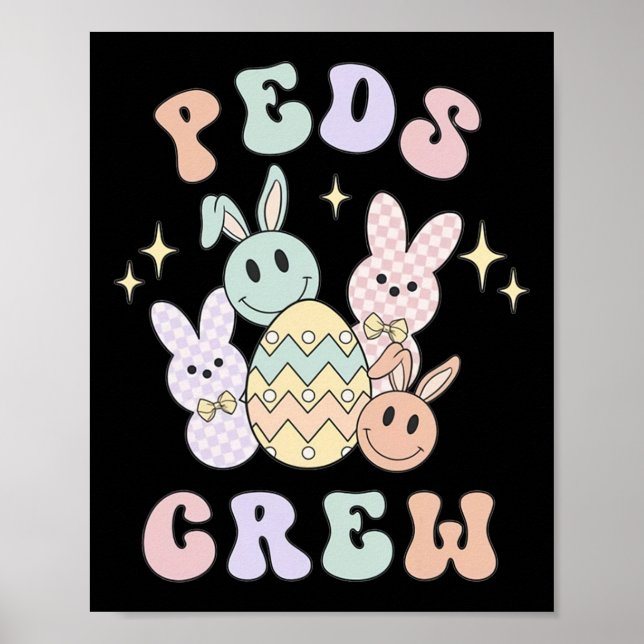 Påsk Peds Nurse Bunny Akut Squad Pedichild Poster (Framsidan)