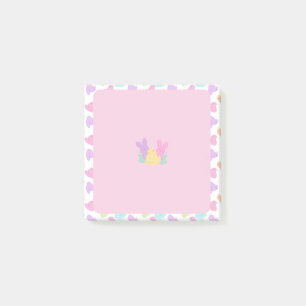 Påsk Peep Bunny & Chickar Post-it Block