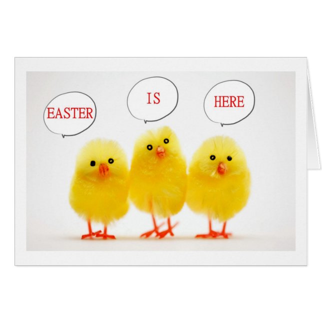 PÅSK PEEPS HOPPAS OCH HOPPAS PÅSK ÖNSKEMÅL HÄLSNINGSKORT (Framsidan Horizontal)