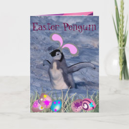 Påsk Penguin Helgkort