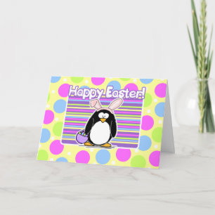 Påsk Penguin - Påsk-kort Helgkort