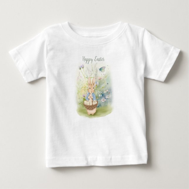 Påsk Peter Rabbit Baby T-Shirt (Framsida)
