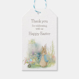 Påsk Peter Rabbit Gift Märkres Presentetikett