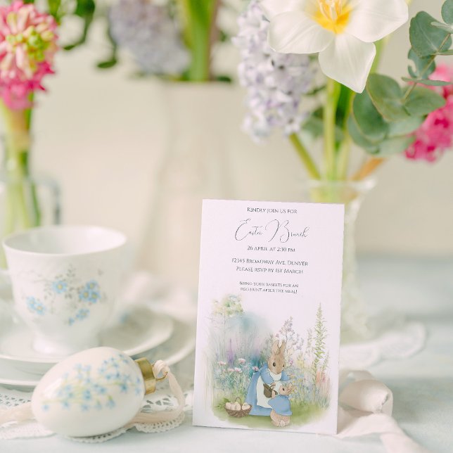 Påsk Peter Rabbit Inbjudningar (Skapare uppladdad)