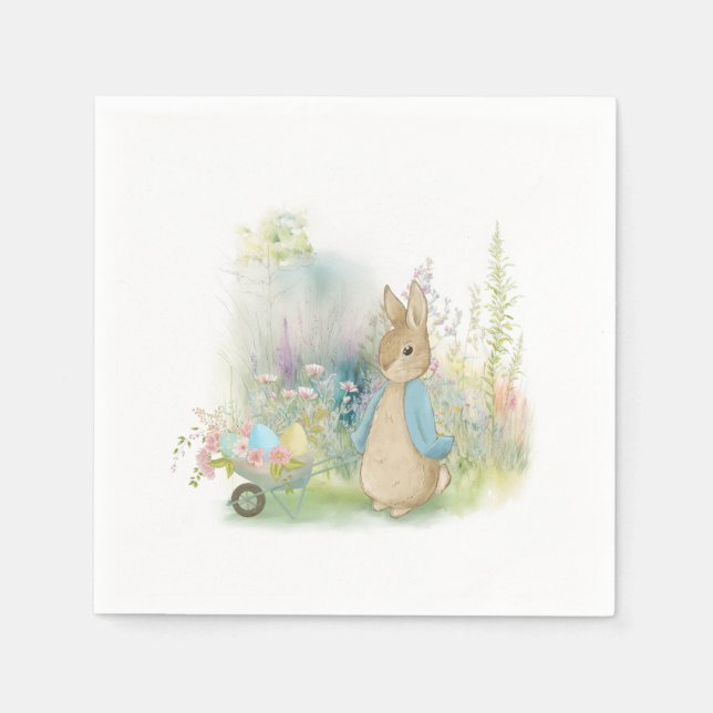 Påsk Peter Rabbit Napkins Pappersservett (Framsidan)