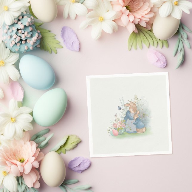 Påsk Peter Rabbit Napkins Pappersservett (Skapare uppladdad)