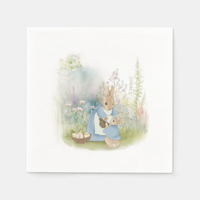 Påsk Peter Rabbit Napkins Pappersservett (Framsidan)