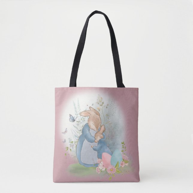 Påsk Peter Rabbit Tote Bag Tygkasse (Framsida)