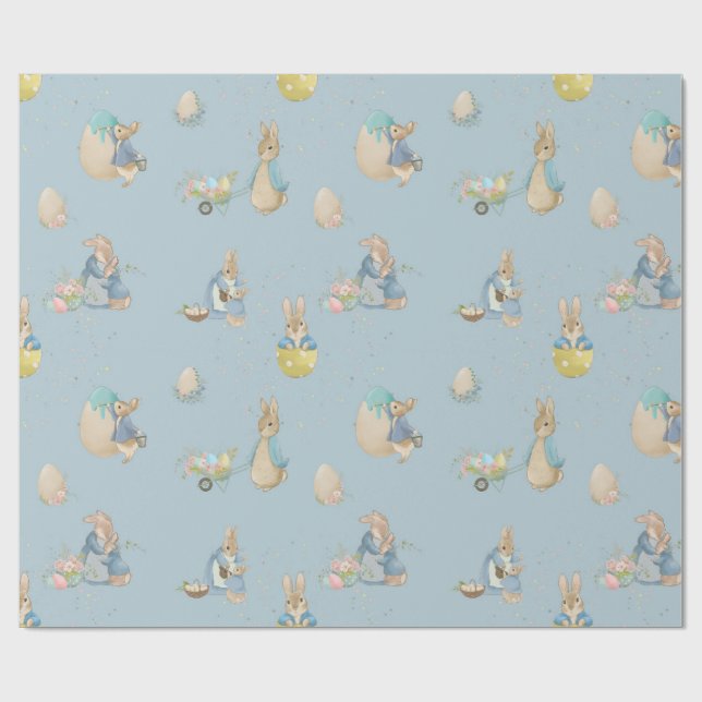 Påsk Peter Rabbit Wrapping Papper Presentpapper (Platt)