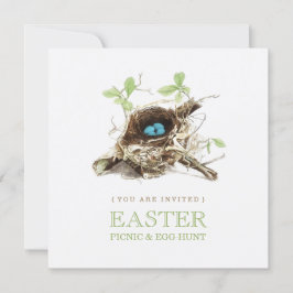 Påsk Picnic Egg Hunt Party-inbjudan Inbjudningar