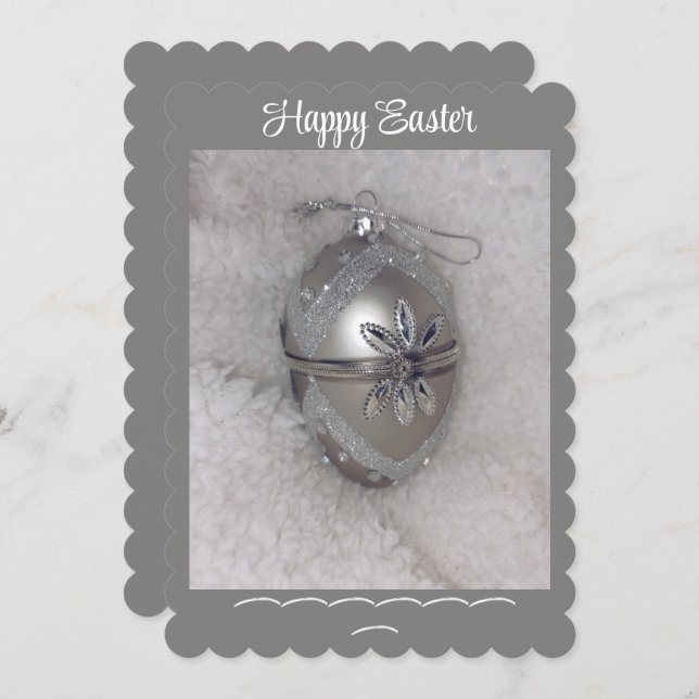 Påsk platta Helgdag-kort Julkort (Fram/baksida)