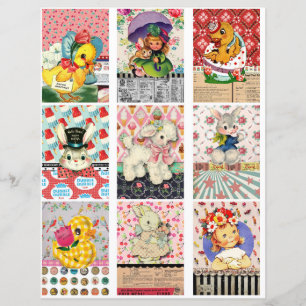 Påsk Pocket-kort Påsk ATC-kort