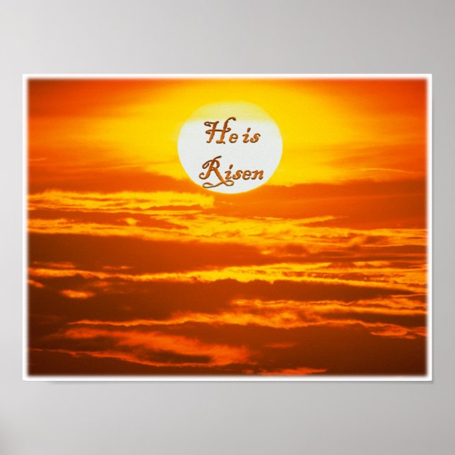 Påsk Poster "Han är Risen" (Framsidan)