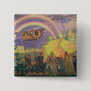 Påsk Procession, 1915 Knapp