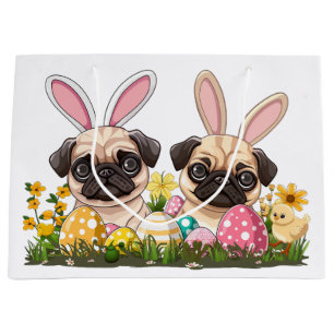 Påsk Pug Hundar Bunny Öron