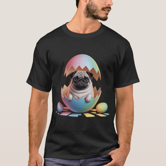 Påsk Puggy ägg T Shirt (Framsida)