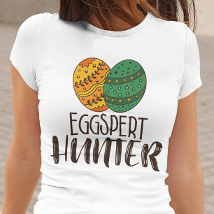 Påsk Pun Funny Eggspert Hunter Quote Humous T Shirt