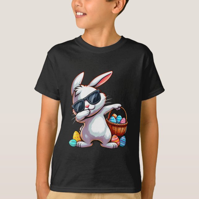 Påsk Rabbit Bunny Egg Hunting T Shirt (Framsida)