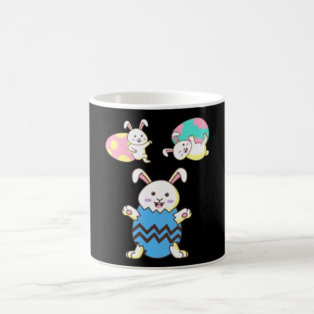 Påsk Rabbit Funny Animal Rabbits Bunny Gift Kaffemugg (Center)