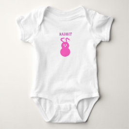 Påsk Rabbit Heart Bodydräkt T Shirt