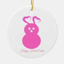 Påsk Rabbit Heart Ornament