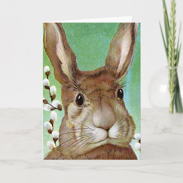 Påsk Rabbit Helgkort (Framsida)