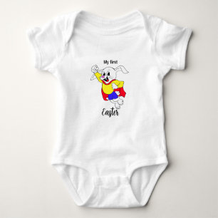 Påsk Rabbit Hero Baby Bodydräkt T Shirt