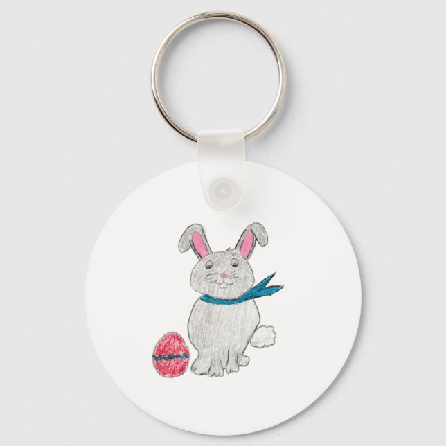 Påsk Rabbit Nyckelring (Framsida)
