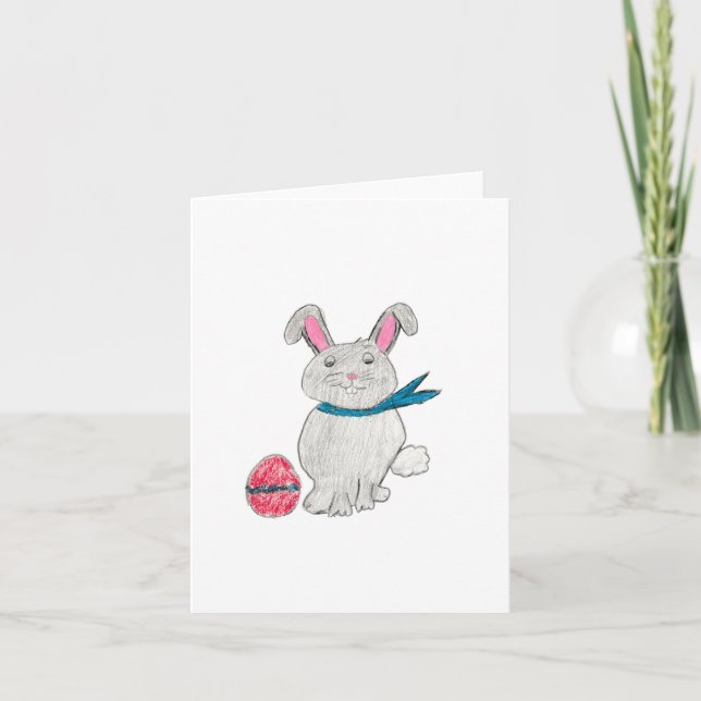 Påsk Rabbit Tack Kort (Framsida)