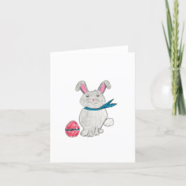 Påsk Rabbit Tack Kort