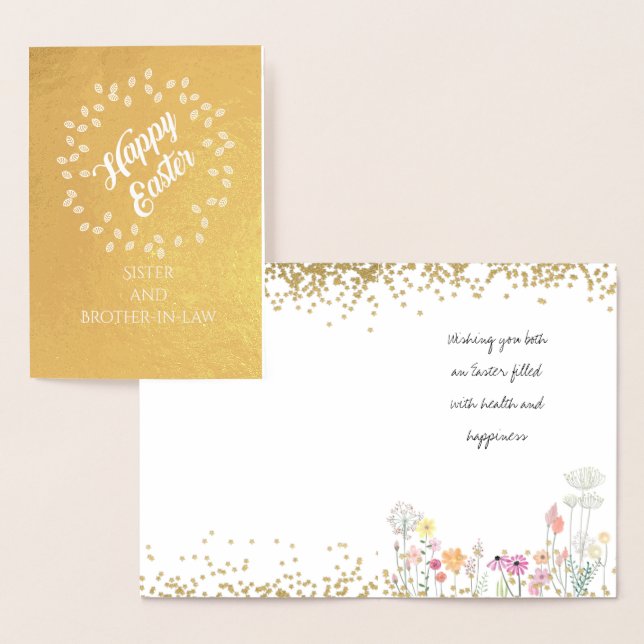 Påsk REAL FOIL, syster och svärbror Folierat Kort (Display)