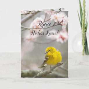 Påsk Rejoice är Risen Vår Bird Helgkort
