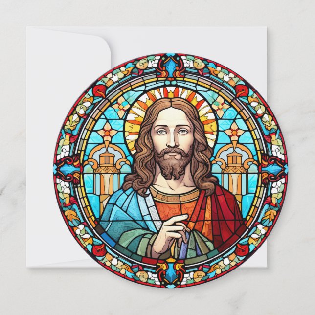 Påsk Religiös Jesus Kristus Julkort (Framsida)