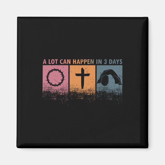 Påsk Religiös Mycket Kan Hända På 3 Dagar Kvinnor  Magnet (Framsidan)