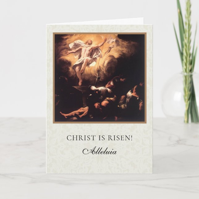 Påsk Religiös Uppståndelse Jesus Bön Helgkort (Framsida)