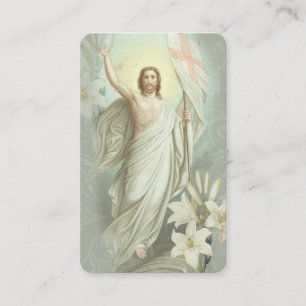 Påsk Religiösa Paschal Prayer-Heliga Visitkort
