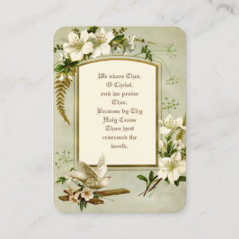 Påsk Resurrecension Heliga Cards Paschal Prayer Visitkort