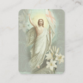 Påsk Resurrecension Heliga Cards Paschal Prayer Visitkort