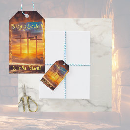 Påsk Resurrection Firande Gift Märkre Presentetikett