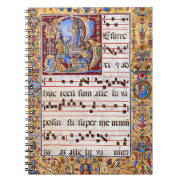Påsk Resurrection Gregorian Medieval Antiphon Anteckningsbok