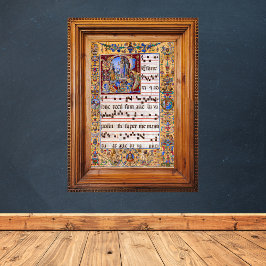 Påsk Resurrection Gregorian Medieval Antiphon Poster