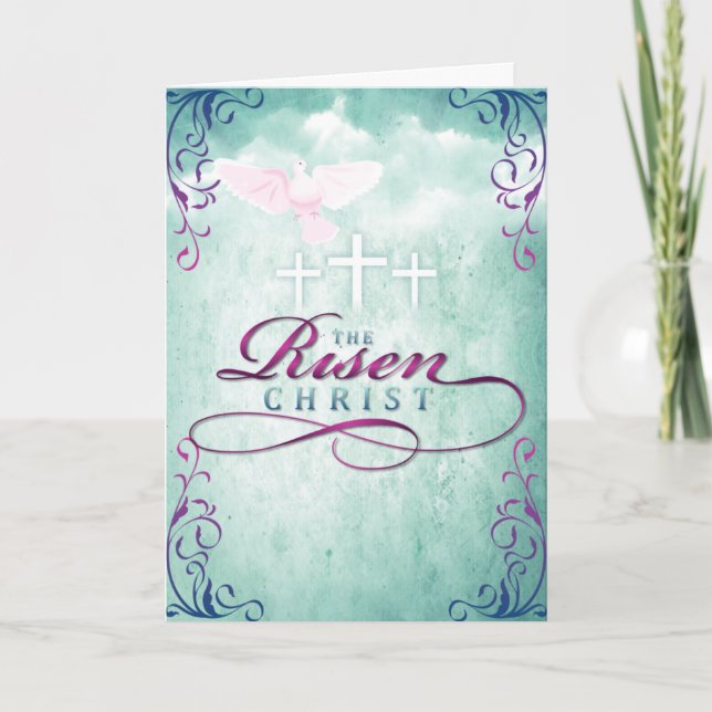 Påsk - Risen Kristus Helgkort (Framsida)