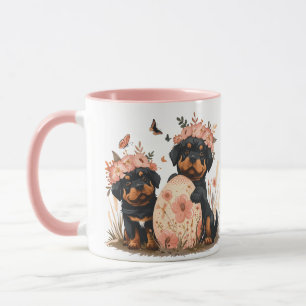 Påsk Rottweiler Hundar Mugg