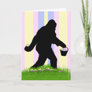 Påsk Sasquatch Helgkort